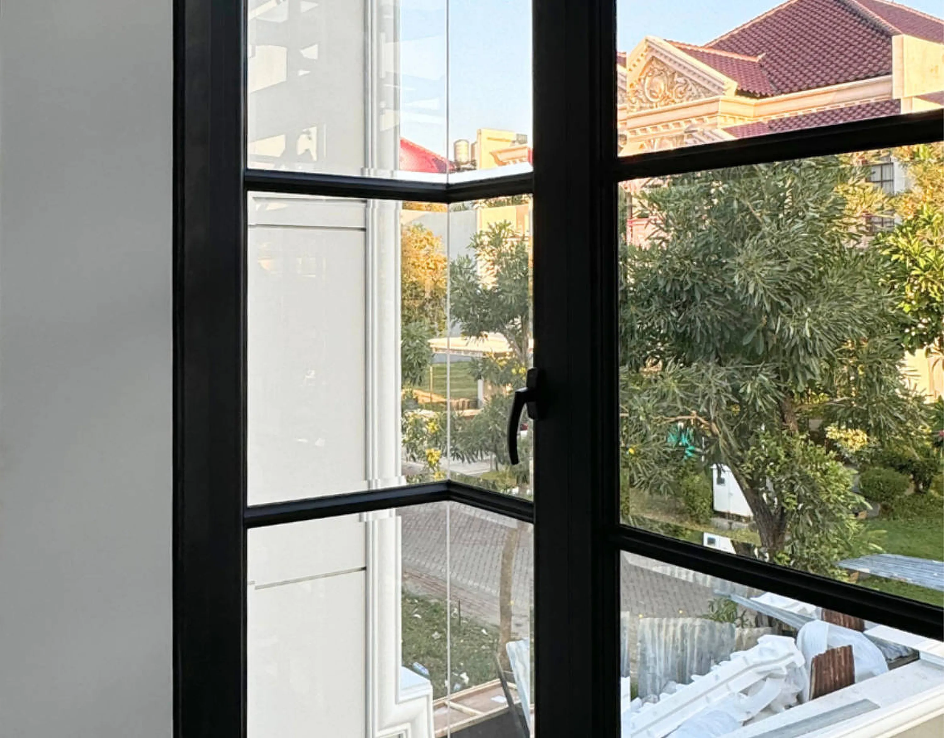 Corner Swing Door